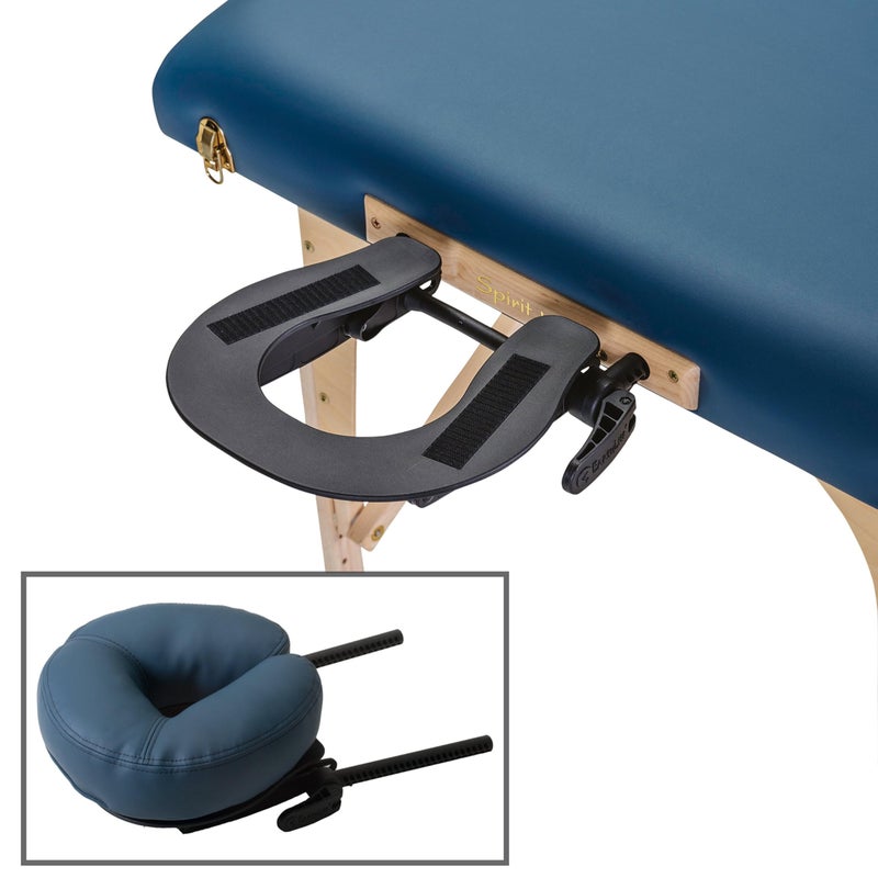 EarthLite Massage Table Face Cradle Deluxe Adjustable - Durable, Fully Adjustable Headrest Platform for Massage Chairs & Tables, Mystic Blue - Image 3